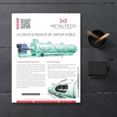 Miniature catalogs metalteco double steam conditioner