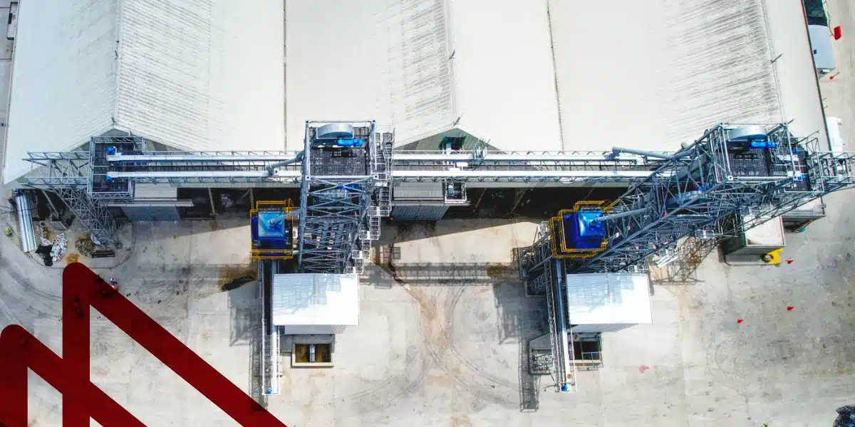 Mechanization of warehouses Compas Barranquilla by Metalteco - Top View