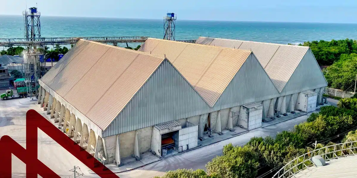 Compas Tolu terminal graneles secos realizados por Metalteco